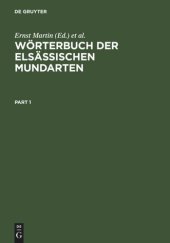 book Wörterbuch der elsässischen Mundarten