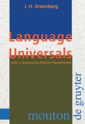 book Language Universals: With Special Reference to Feature Hierarchies