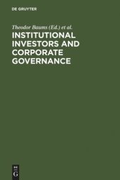 book Institutional Investors and Corporate Governance