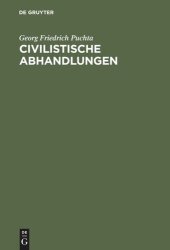 book Civilistische Abhandlungen