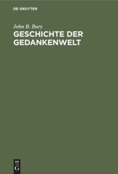 book Geschichte der Gedankenwelt