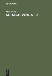 book Schach von A - Z: Vollständige Anleitung zum Schachspiel