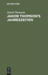 book Jakob Thomson's Jahreszeiten