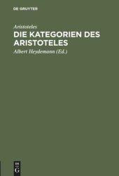 book Die Kategorien des Aristoteles