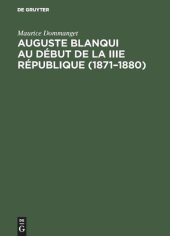 book Auguste Blanqui au début de la IIIe République (1871–1880): Dernière prison et ultimes combats