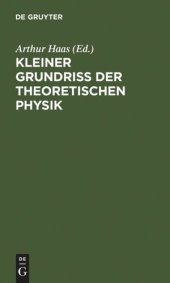 book Kleiner Grundriss der theoretischen Physik