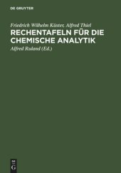 book Rechentafeln für die chemische Analytik