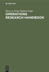 book Operations research handbook: Standard algorithms and methods with examples