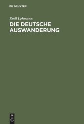 book Die deutsche Auswanderung