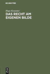 book Das Recht am eigenen Bilde