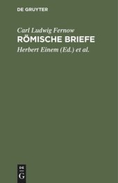 book Römische Briefe: An Johann Pohrt 1793–1798