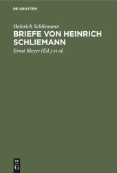 book Briefe von Heinrich Schliemann