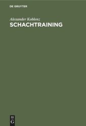 book Schachtraining: Der Weg zum Erfolg