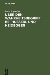 book Über den Wahrheitsbegriff bei Husserl und Heidegger