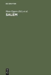 book SALEM: Ein Verfahren zur automatischen Lemmatisierung deutscher Texte