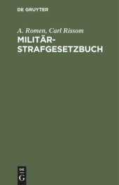 book Militärstrafgesetzbuch