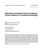 book IEEE Recommended Practice for Electric Power Systems in Commercial Buildings 