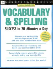 book Vocabulary & Spelling Success in 20 Minutes a Day, Trade 