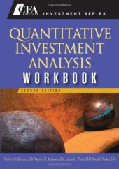 book Quantitative Investment Analysis, Workbook 