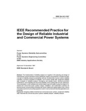 book IEEE Recommended Practice for the Design of Reliable Industrial and Commercial Power Systems 