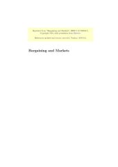 book Bargaining and Markets (Economic Theory, Econometrics, and Mathematical Economics )