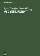 book Vanadiumoxide: Darstellung, Eigenschaften, Anwendung