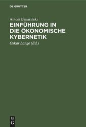 book Einführung in die ökonomische Kybernetik