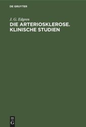 book Die Arteriosklerose. Klinische Studien