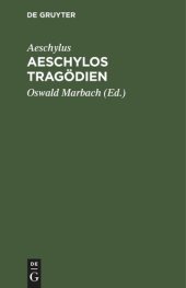 book Aeschylos Tragödien