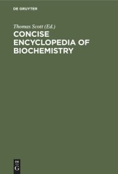 book Concise encyclopedia of biochemistry