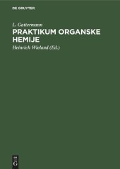 book Praktikum organske hemije