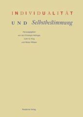 book Individualität und Selbstbestimmung