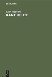 book Kant Heute: Eine Sichtung