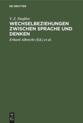 book Wechselbeziehungen zwischen Sprache und Denken