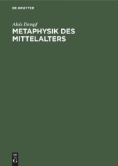 book Metaphysik des Mittelalters