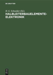 book Halbleiterbauelementeelektronik: Ausgewählte Beiträge