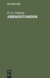 book Abendstunden: Religiöse Betrachtungen