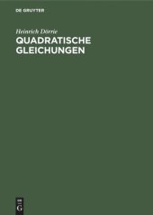 book Quadratische Gleichungen