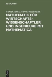 book Mathematik für Wirtschaftswissenschaftler und Ingenieure mit Mathematica