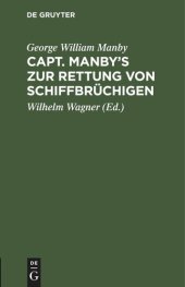 book Capt. Manby’s zur Rettung von Schiffbrüchigen