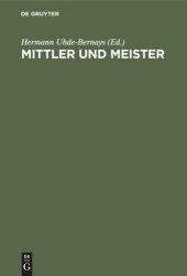 book Mittler und Meister: Aufsätze und Studien