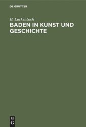 book Baden in Kunst und Geschichte