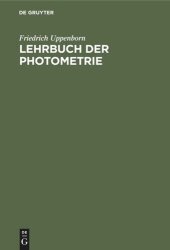 book Lehrbuch der Photometrie