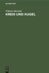 book Kreis und Kugel