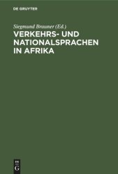 book Verkehrs- und Nationalsprachen in Afrika