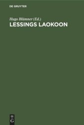 book Lessings Laokoon