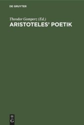 book Aristoteles’ Poetik: Mit einer Abhandlung: Wahrheit und Irrtum in der Katharsis-Theorie des Aristoteles