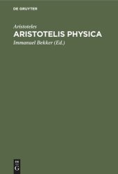 book Aristotelis Physica