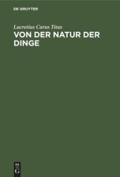 book Von der Natur der Dinge