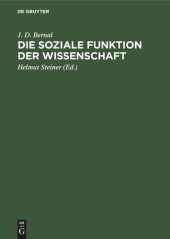 book Die soziale Funktion der Wissenschaft